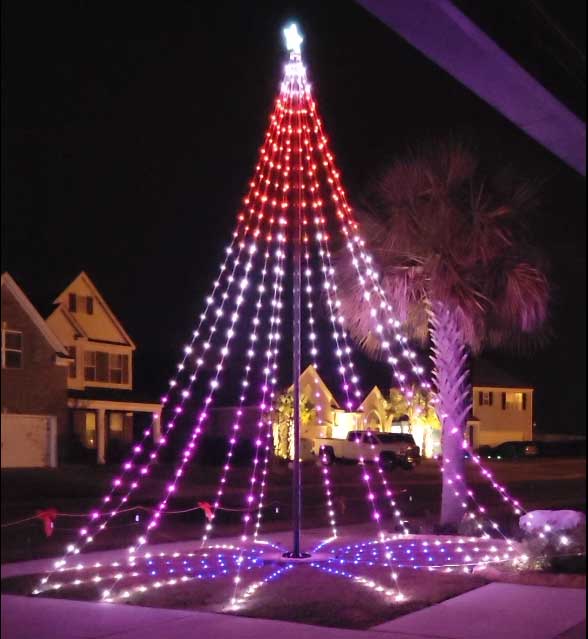 Dream Flagpole Christmas Tree Lights Gen 4