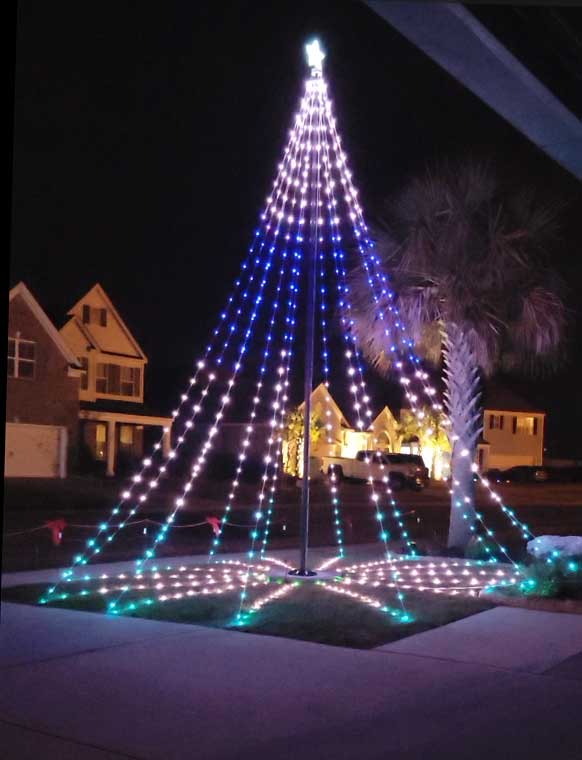 **NEW** 2026 Service First Dream Flagpole Christmas Tree Lights Signature Ed.