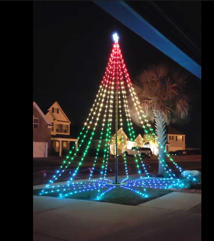 Dream Flagpole Christmas Tree Lights Gen 4