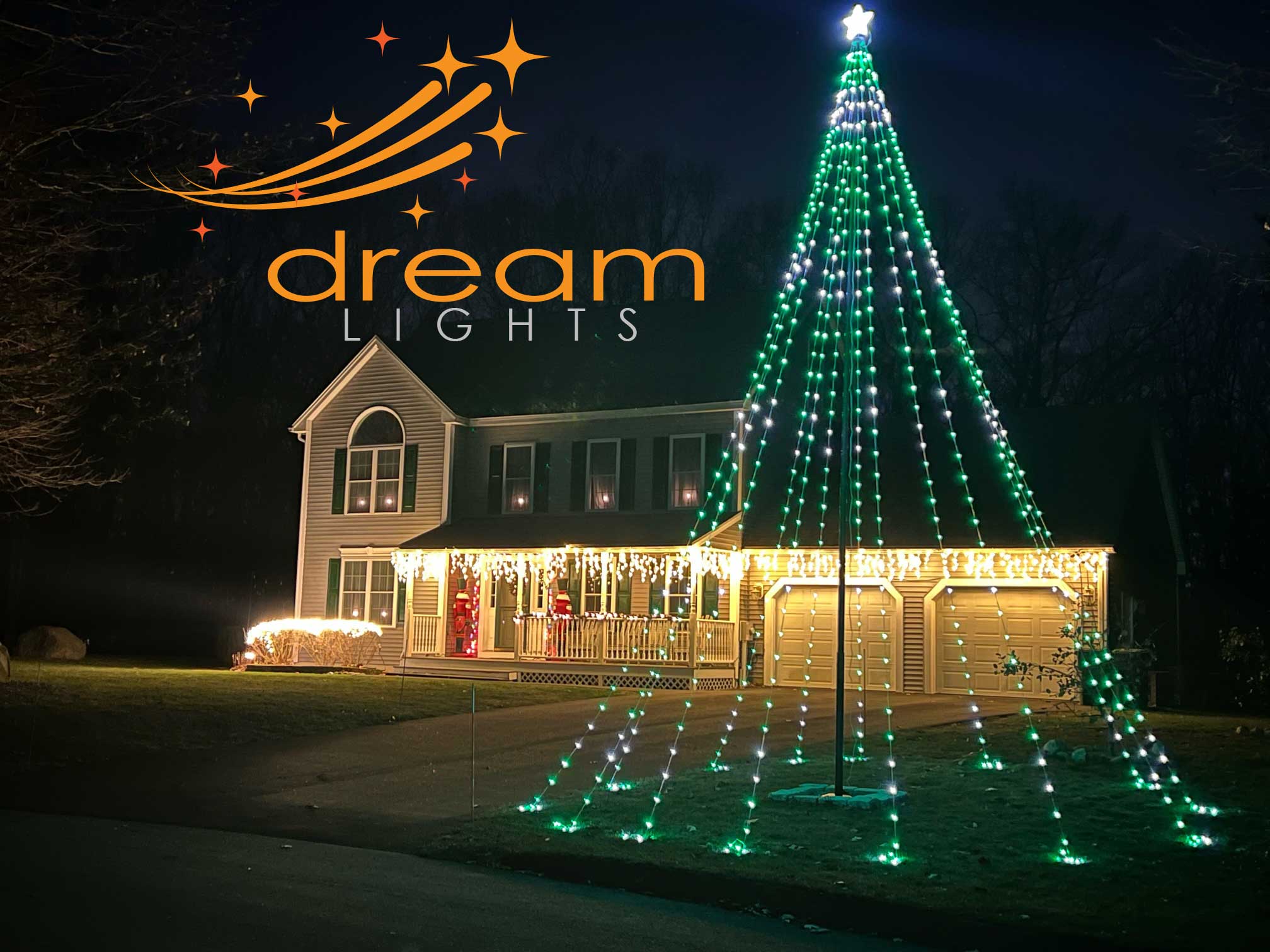 Dream Flagpole Christmas Tree Lights Gen 4
