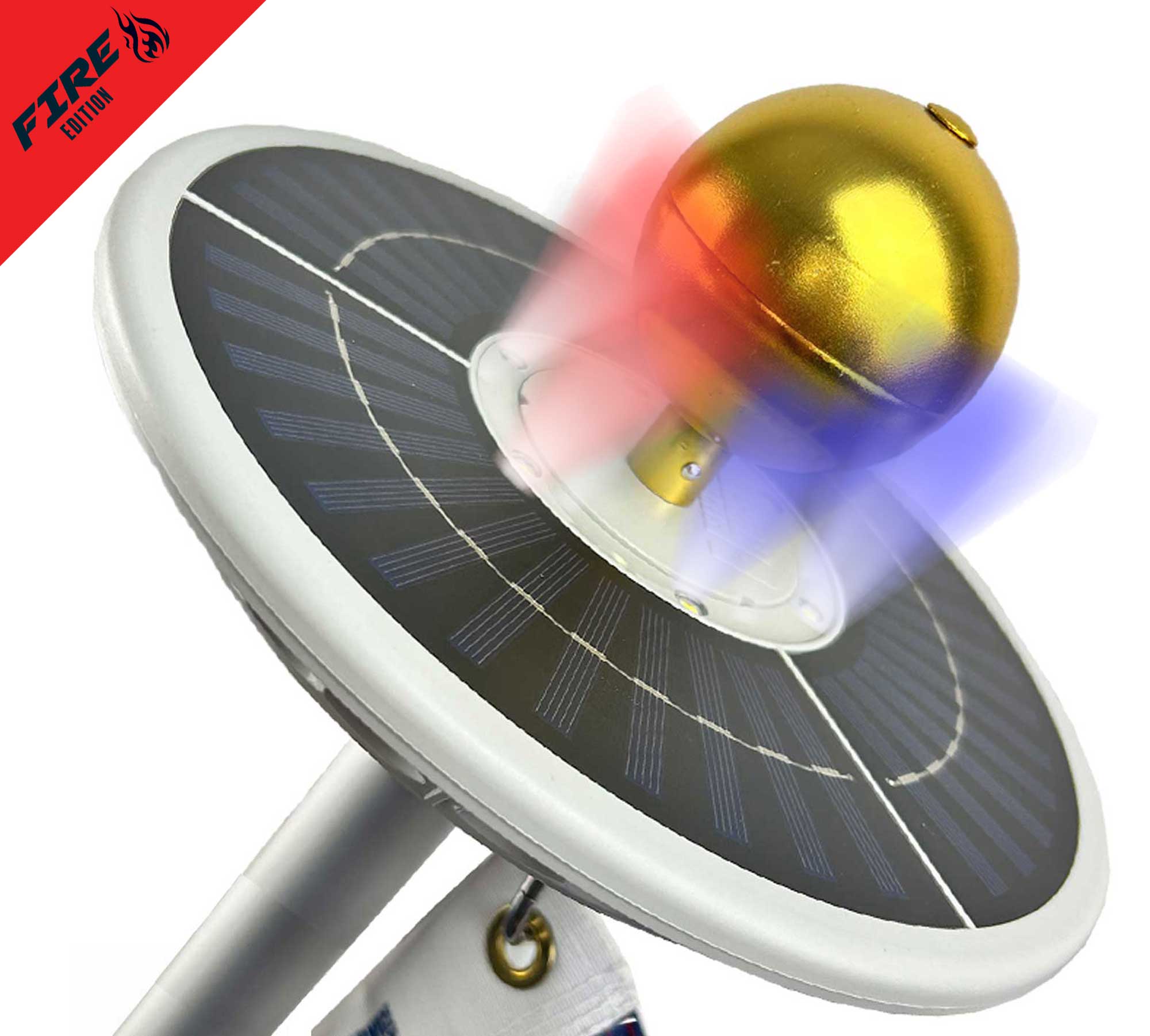 Sirius FIRE Solar Power Flagpole Light