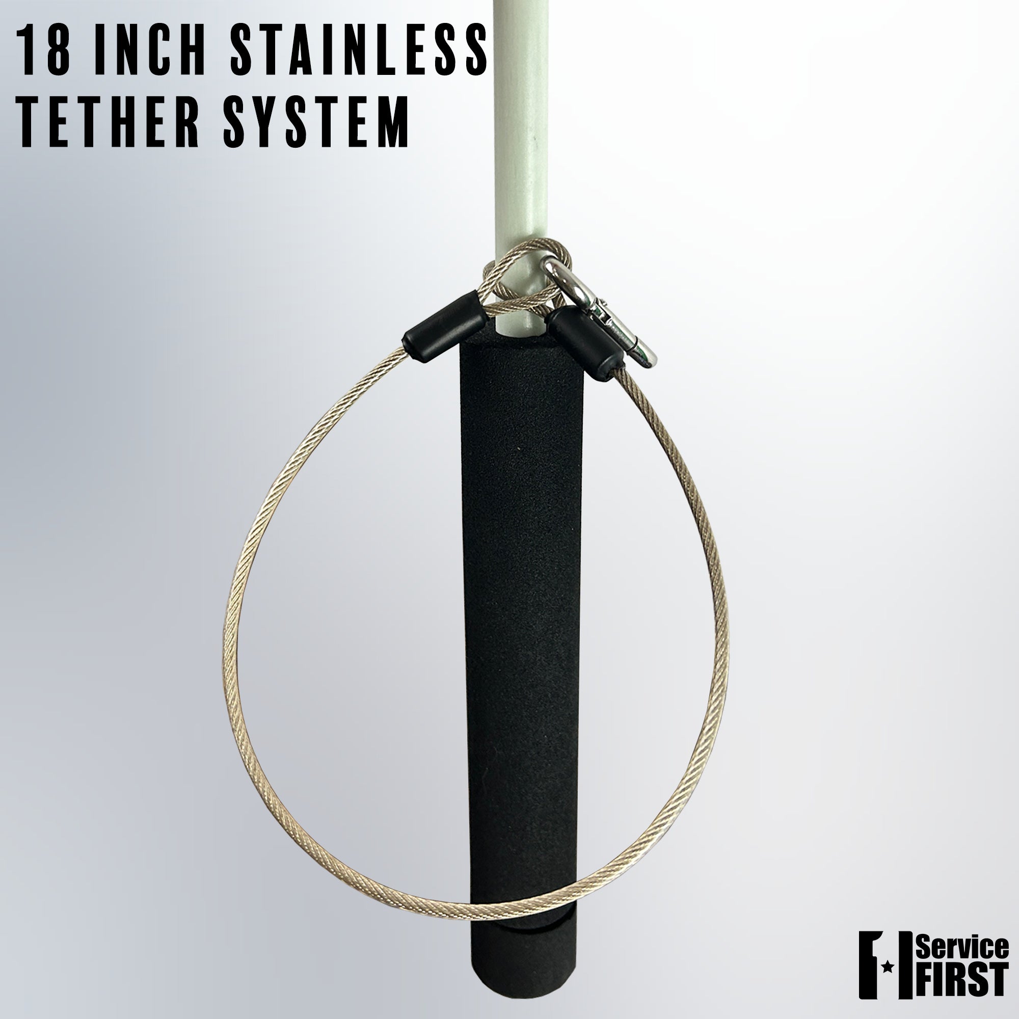 Boat Flagpole- Rod Holder Fiberglass Flagpole