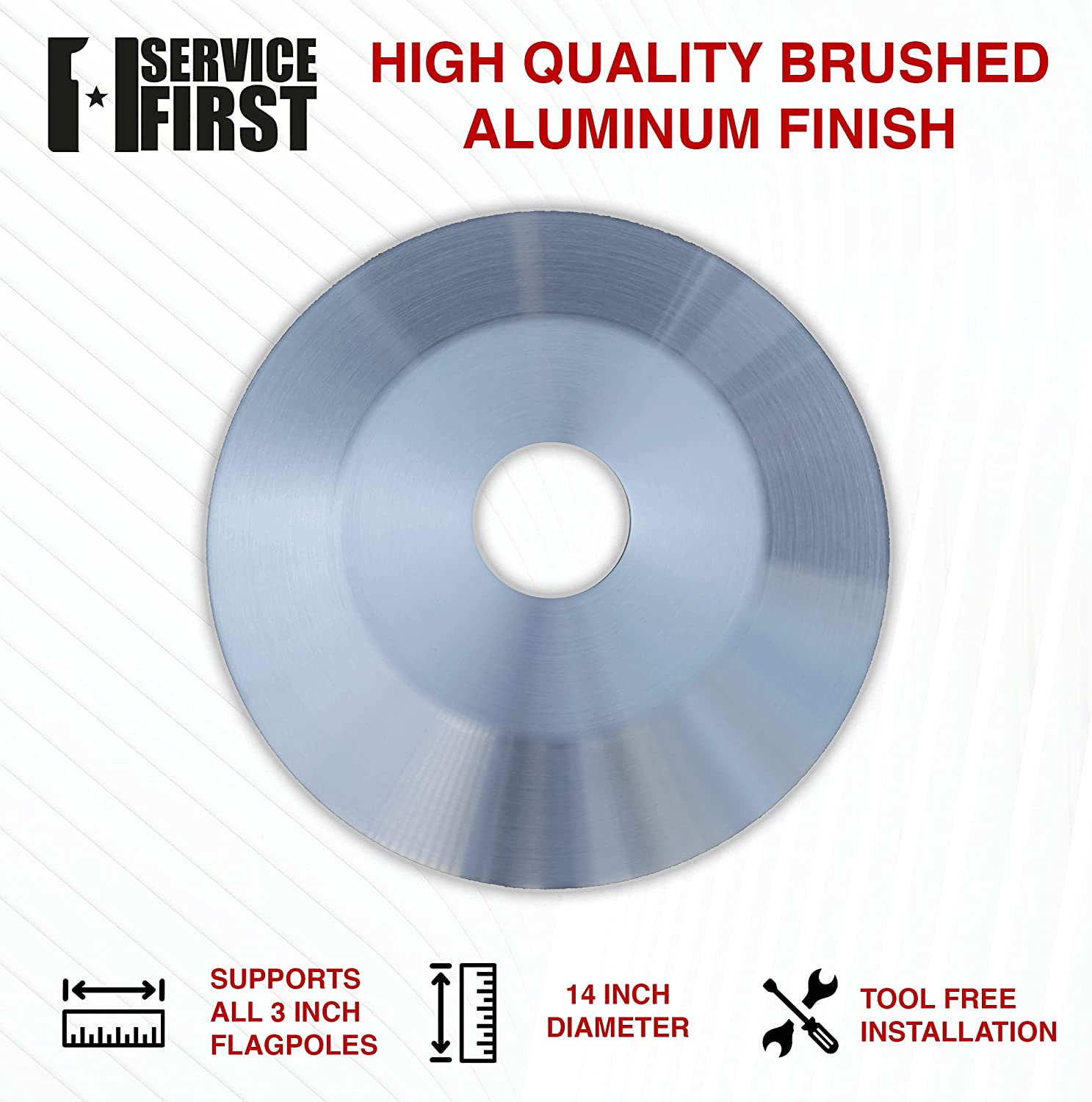 Silver Flagpole Flash Collar