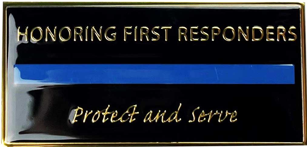 Memorial Flagpole Plaques Gold/Black