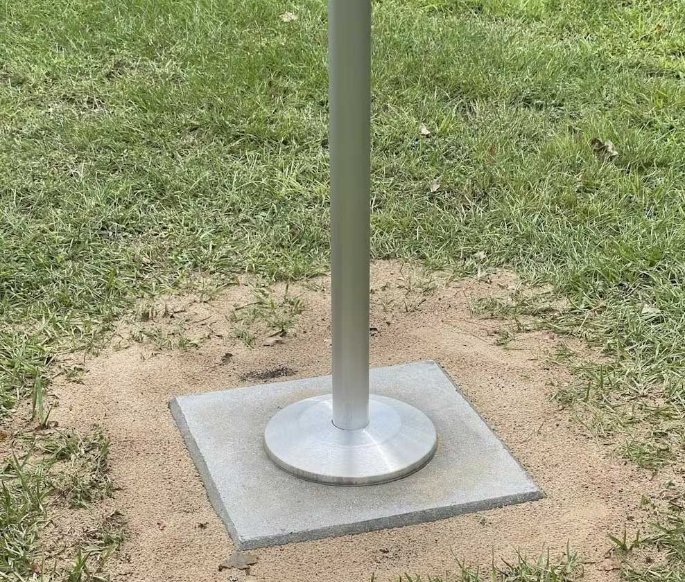 Silver Flagpole Flash Collar