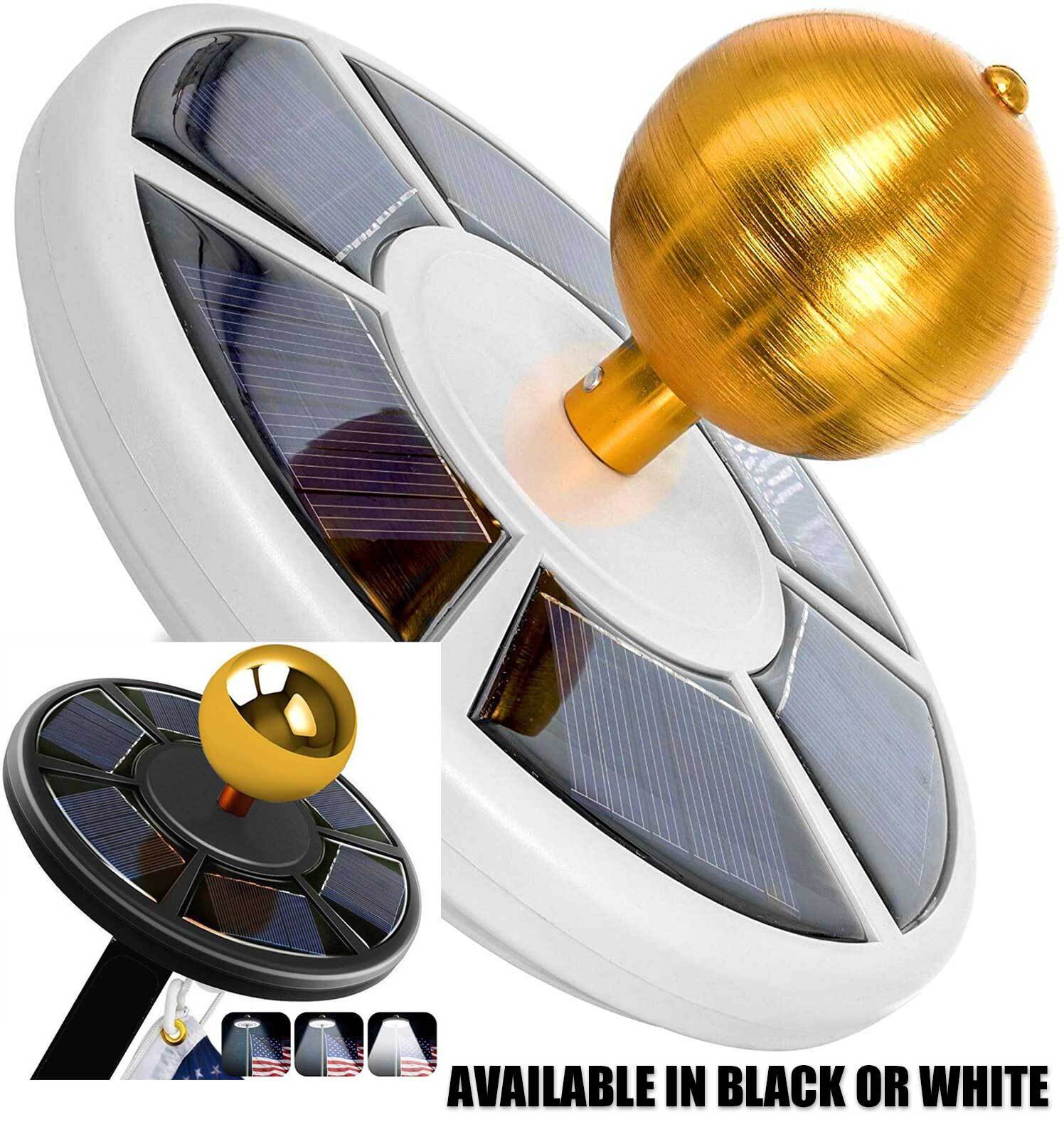 Solar Power Flagpole Light OldGloryFlagpole