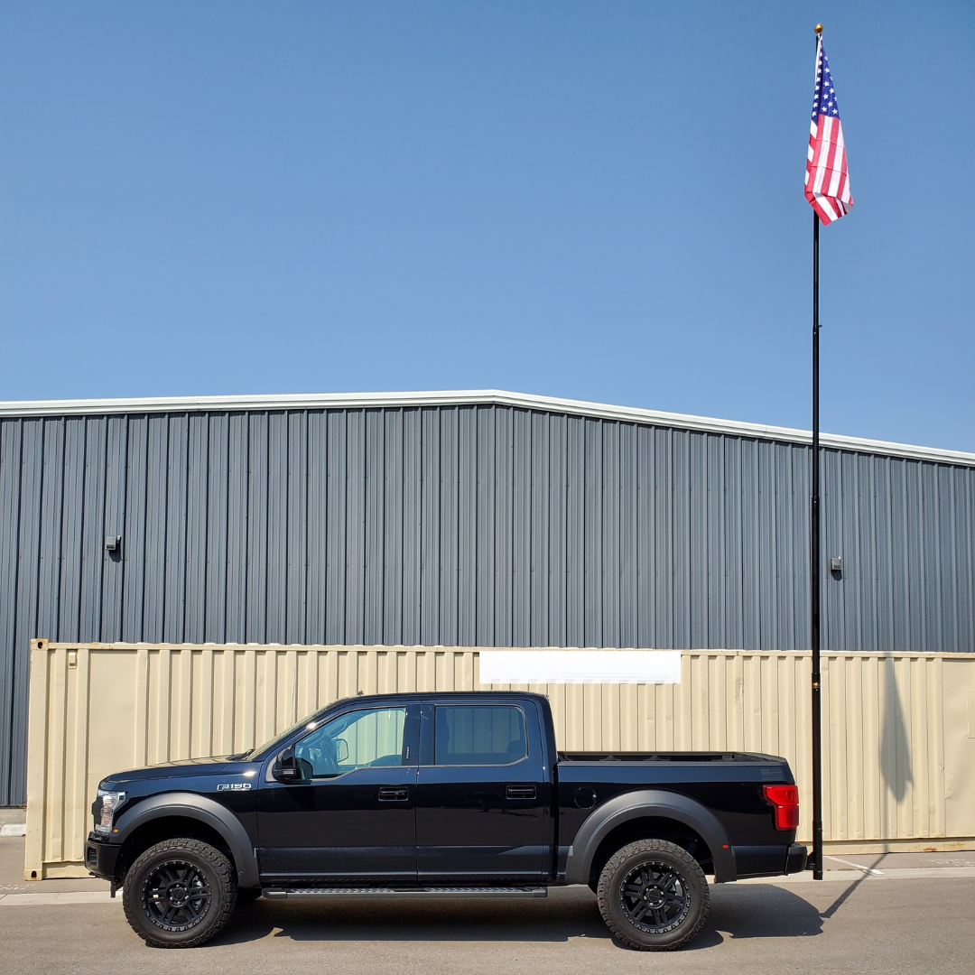 2"- 3" Diameter Heavy Duty RV Hitch Flagpole Holder