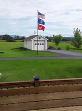 Load image into Gallery viewer, (Bundle) 30&#39; Delta Sectional Flagpole Bundle &quot;Freedom Edition&quot; (Pole, Light &amp; Flash Collar)
