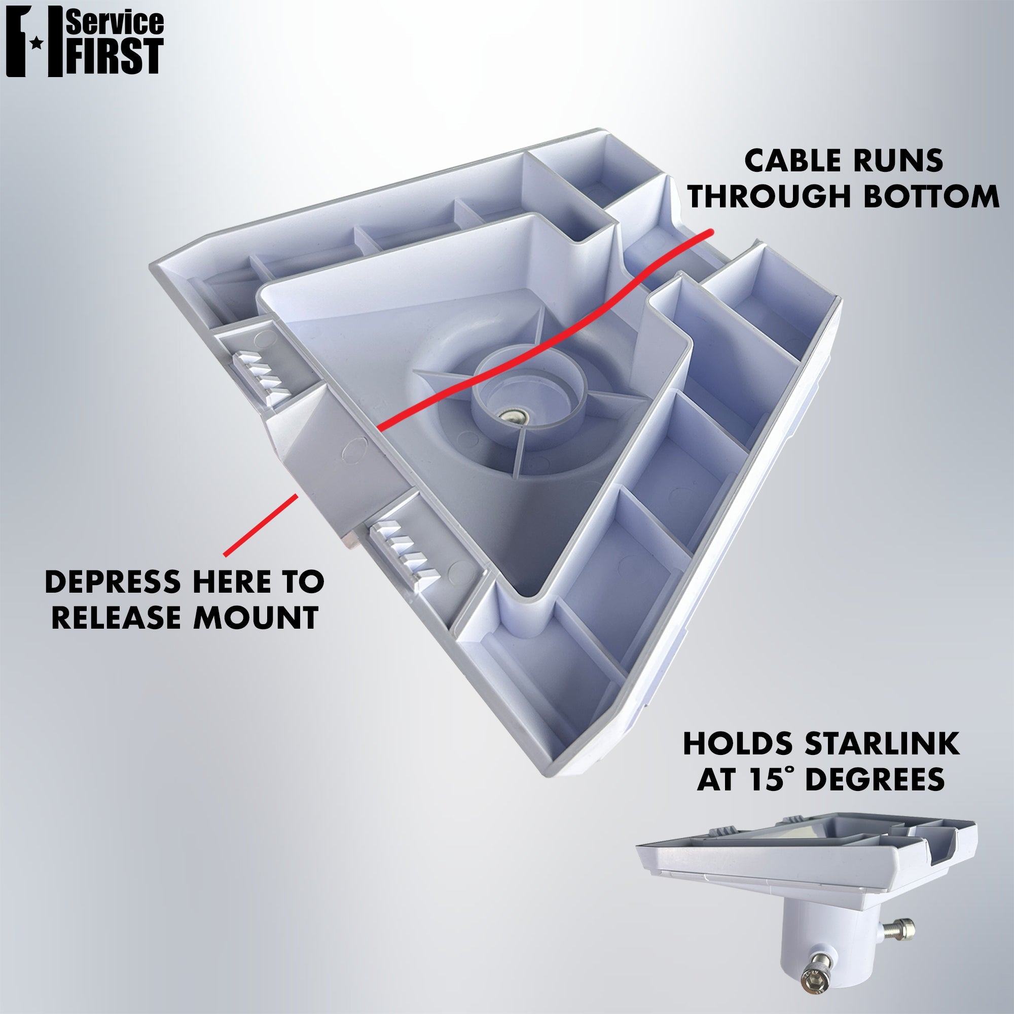 StarLink Flagpole Adapter