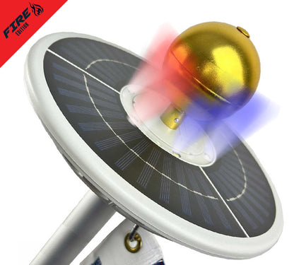 Sirius FIRE Solar Power Flagpole Light