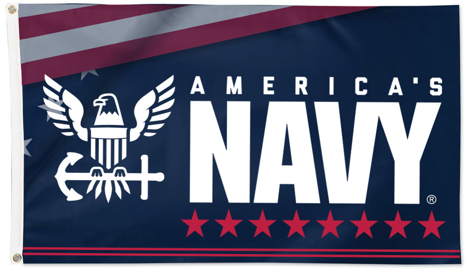 3x5 Stars and Stripes US Navy Flag