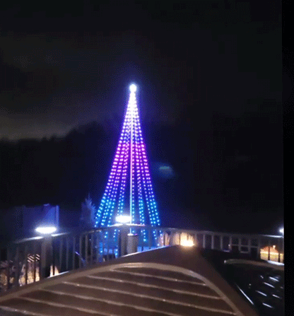 **NEW** 2026 Service First Dream Flagpole Christmas Tree Lights Signature Ed.