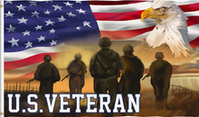 Load image into Gallery viewer, Deluxe US Veteran Flag
