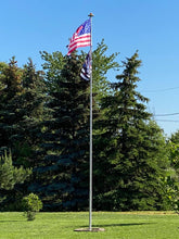 Load image into Gallery viewer, 30ft Delta Sectional (Silver) Flagpole Kit

