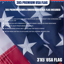 Load image into Gallery viewer, Upgrade 3&#39;x5&#39; Sewn &amp; Embroidered USA Flag
