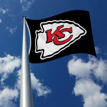 Load image into Gallery viewer, 3&#39;x5&#39; Kansas City Chiefs Flag(black)
