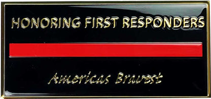 Memorial Flagpole Plaques Gold/Black