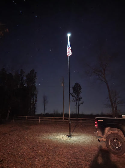 Sirius Solar Power Flagpole Light