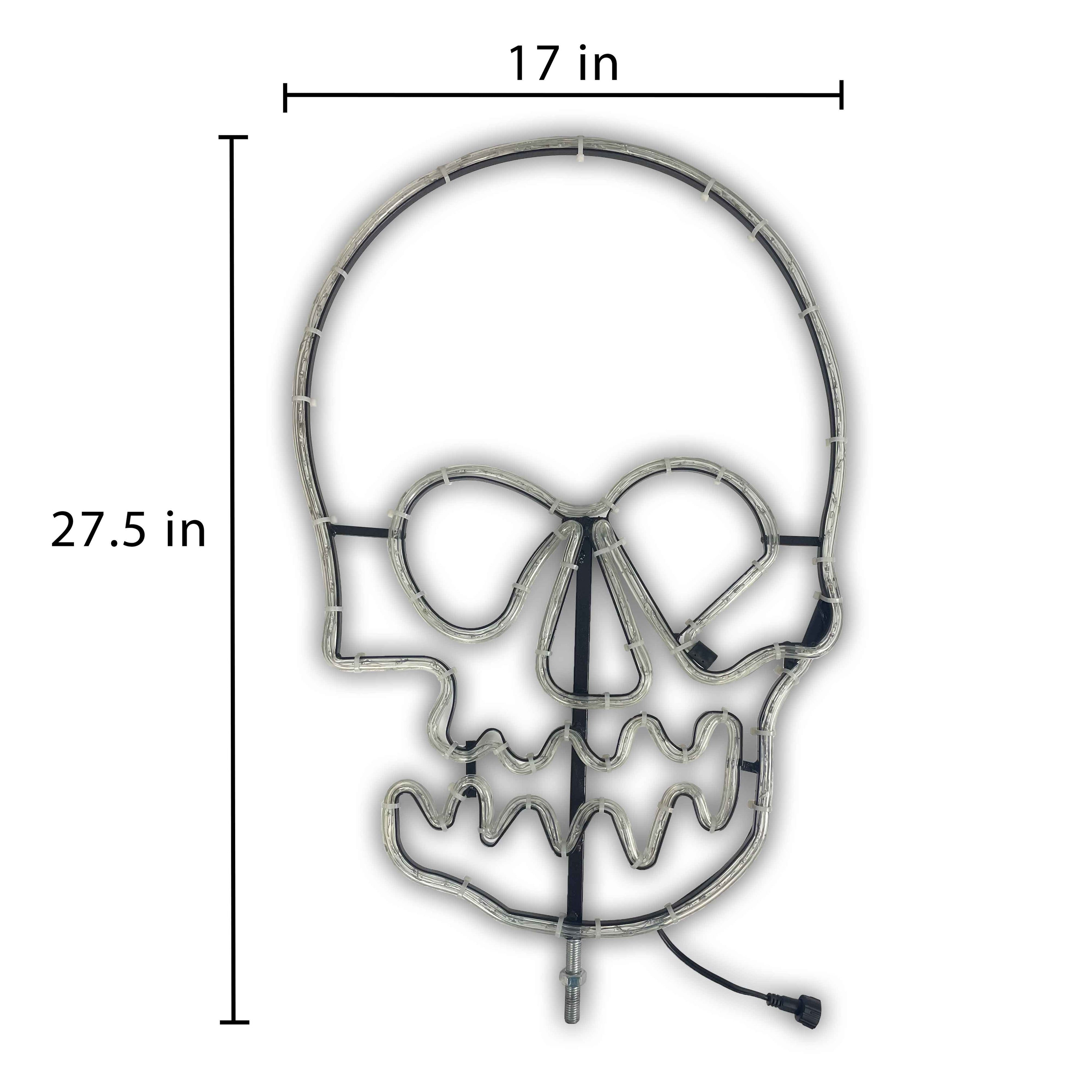 Halloween Skull Flagpole Finial &amp; Jolley Roger Flag