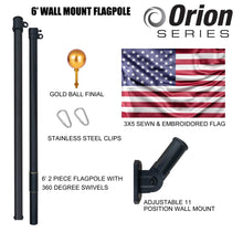Load image into Gallery viewer, Orion 6&#39; Premium Wall Mounted Flagpole
