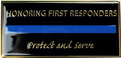 Memorial Flagpole Plaques Gold/Black