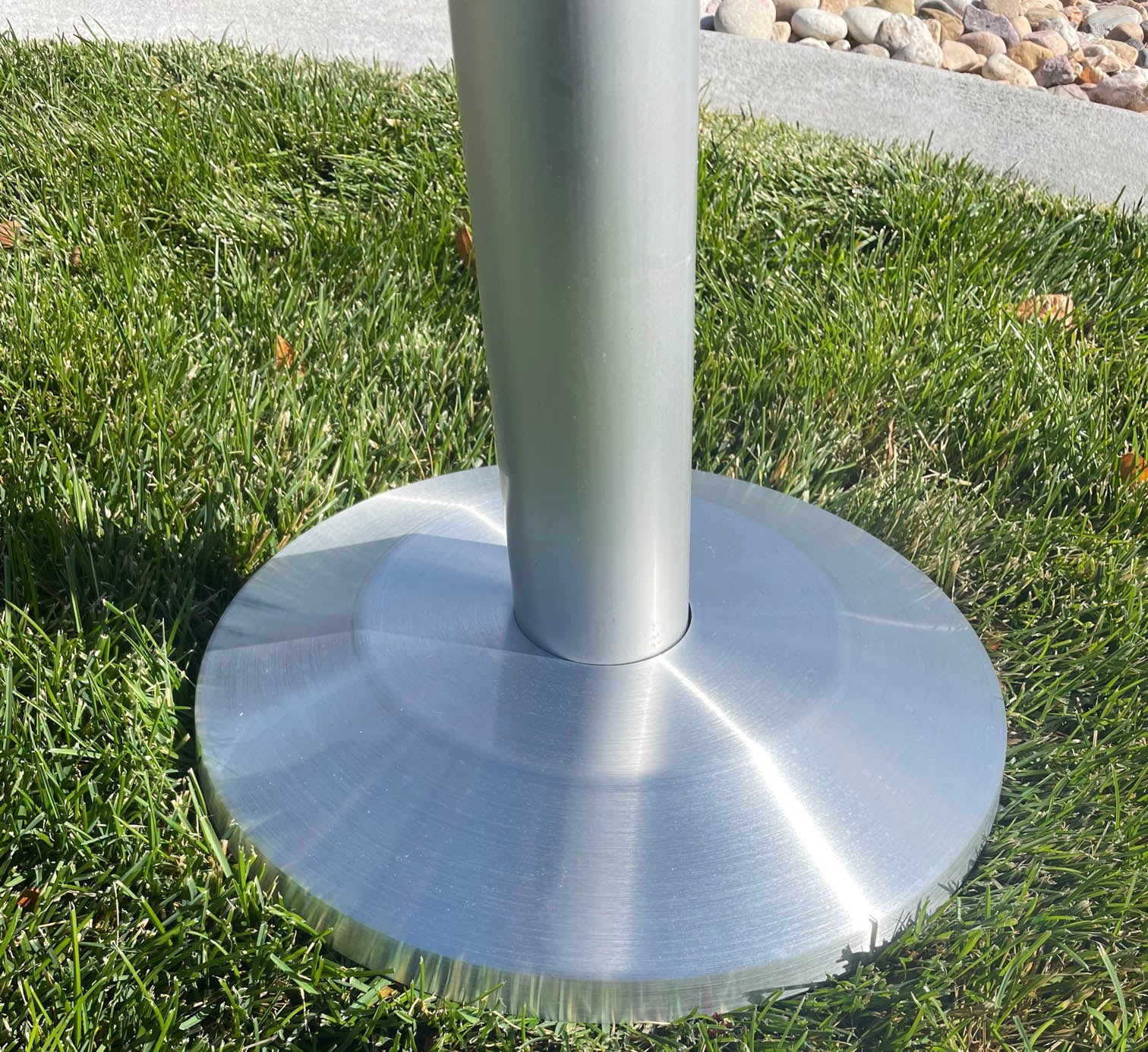 Silver Flagpole Flash Collar 2" Diameter