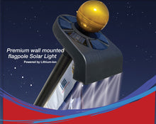 Load image into Gallery viewer, Wall Mount Flagpole Solar Power Light
