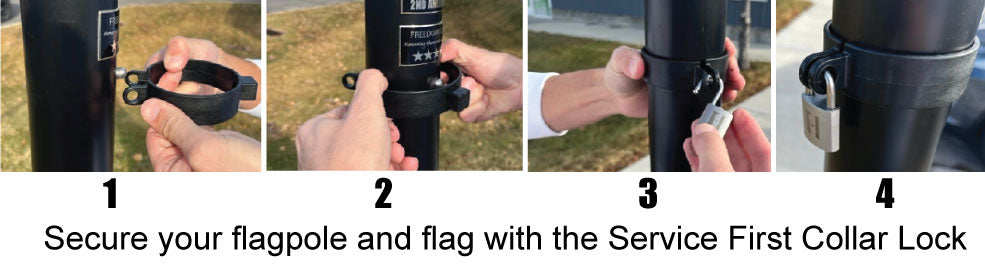 Telescoping Flagpole Collar Lock