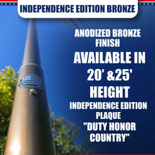 Load image into Gallery viewer, BUNDLE 20&#39; &amp; 25&#39; TELESCOPING &quot;Independence&quot; BRONZE (Pole, Light &amp; Flash Collar) (NEW!)
